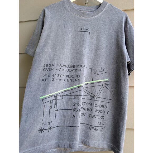 A Cold Wall ARCHITECTURAL RENDER T-SHIRT Size M - Picture 4 of 7